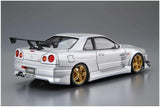 Aoshima The Tuned Car 1/24 C-WEST BNR34 Skyline GT-R 2002 (Nissan) Plastic Model