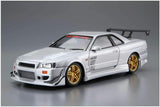 Aoshima The Tuned Car 1/24 C-WEST BNR34 Skyline GT-R 2002 (Nissan) Plastic Model