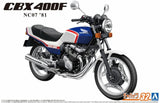 Aoshima 1/12 Honda NC07 CBX400F Pearl Candy Blue/Pearl Shell White 1981 063422