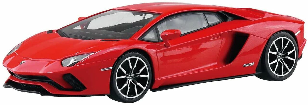 Aoshima The Snap Kit No.12-C 1/32 Lamborghini Aventador S Pearl Red Plastic Model