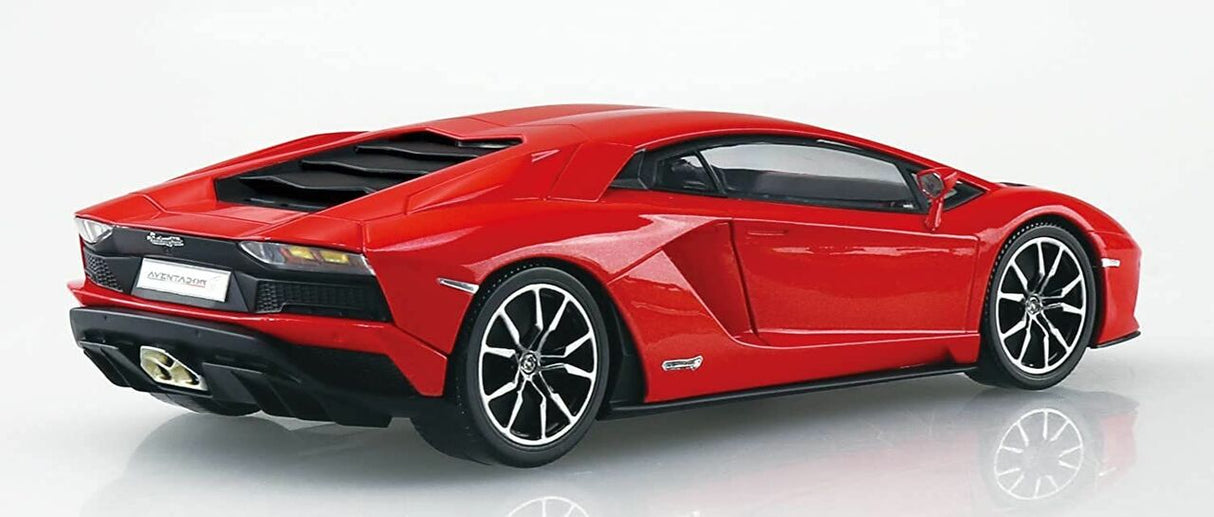 Aoshima The Snap Kit No.12-C 1/32 Lamborghini Aventador S Pearl Red Plastic Model