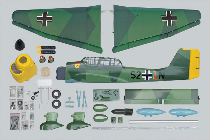 Phoenix Models PH149 – STUKA Ju87 GP/EP SCALE 1:7 Size 1.20/20cc ARF