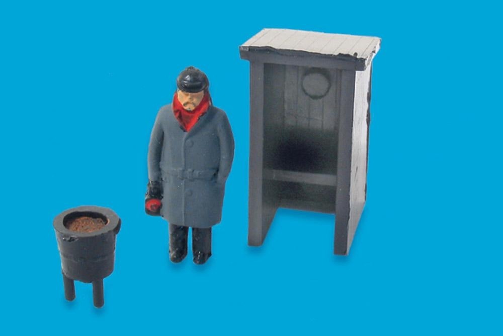 Modelscene 5034 Fogman Hut  Brazier - 00 Gauge