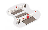 Ratio 509 Occupation or farm level crossing gates plastic kit