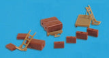 Modelscene 5174 Luggage  Trolleys and Sack Trucks - N Gauge