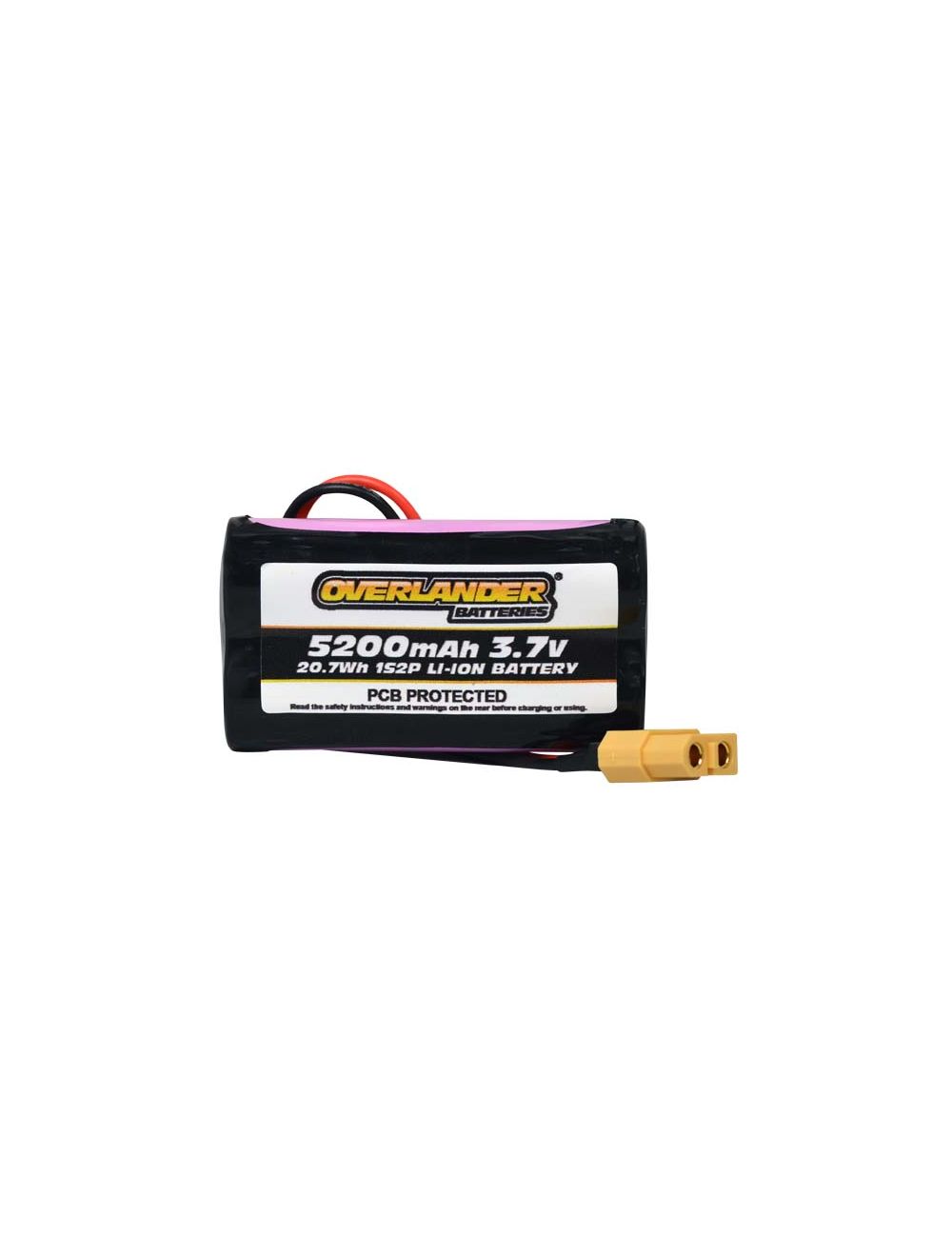 5200mAh 1S2P 3.7v Li-Ion Rechargeable Battery with PCB