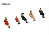 Modelscene 5301 Seated People (5) - 00 Gauge