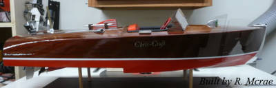 Chris-Craft 16ft Hydroplane 1941 24ins (1254)