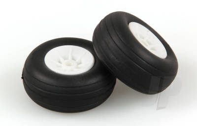 1.1/2in - (37mm) White Wheels (2)