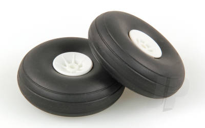 2.1/4in - (56mm) White Wheels (2)