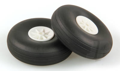 2.3/4in - (69mm) White Wheels (2)