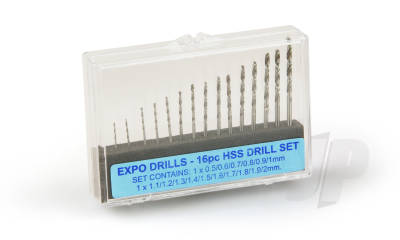 16pc HSS Drill Set 0.5-2mm (11516)