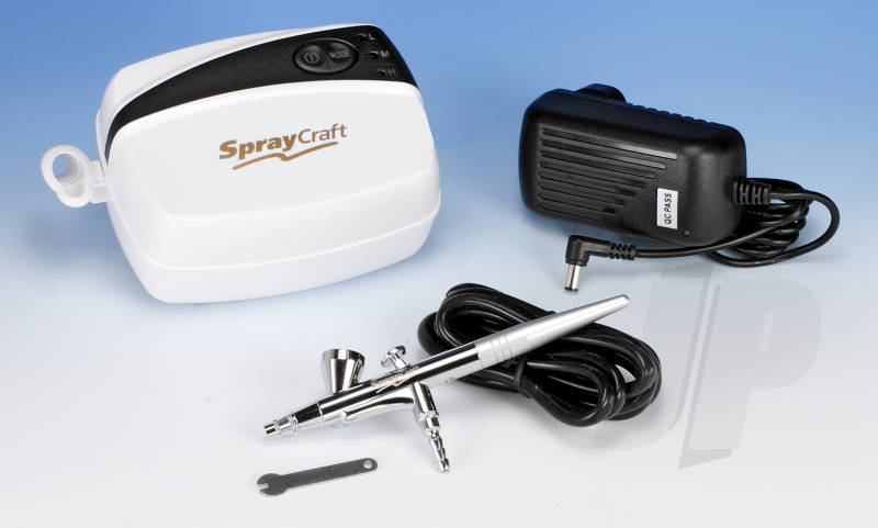 Spraycraft SP30KC Airbrush & Compressor Kit