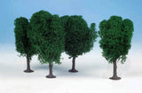 1010 3 Lichen Birch Trees 12cm (Dark Green)