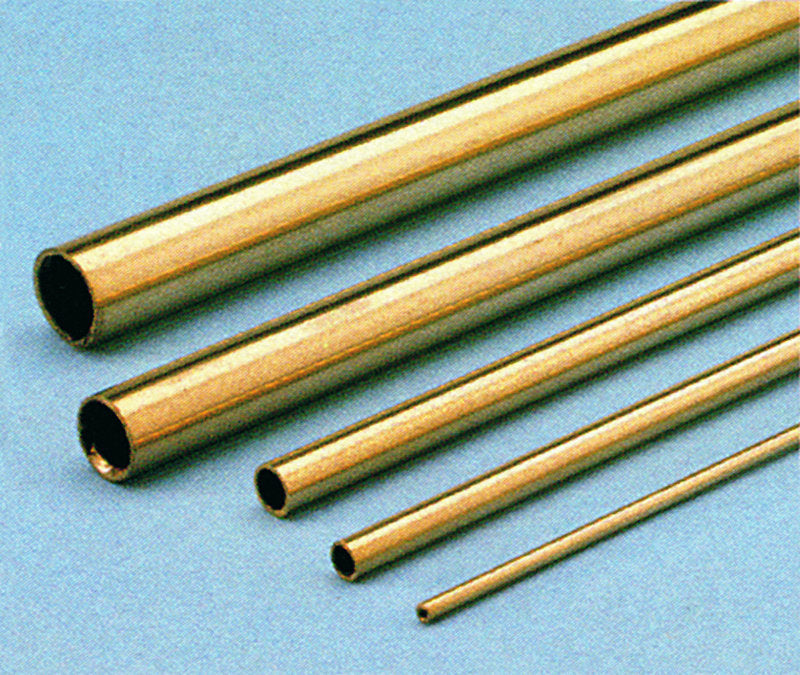 Hard Brass Tubing 3 0/2 2 mm - 1 Metre Long