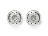 Tamiya RC 1/14 Metal-Plated Front Wheels (22mm Width/Matte Finish)