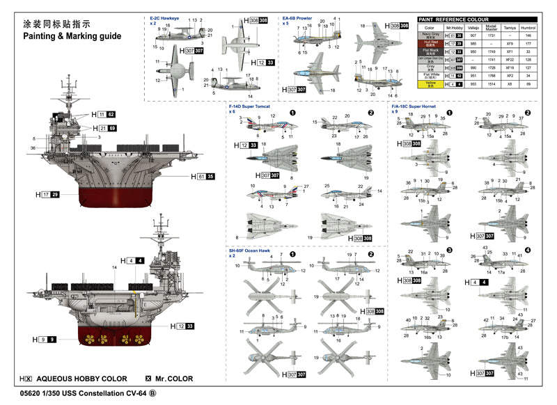 Trumpeter 1/350 USS Constellation CV-64 05620