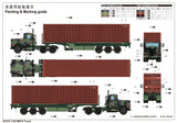 Trumpeter M915 Tractor with M872 Flatbed trailer & 40FT Container 1/35