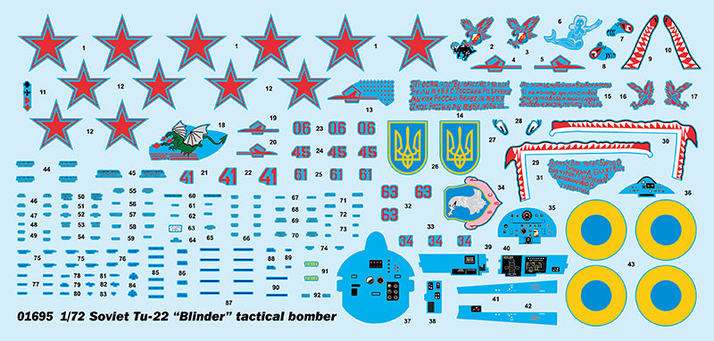 Trumpeter 1/72 Soviet Tu-22 Blinder Tactical Bomber 01695