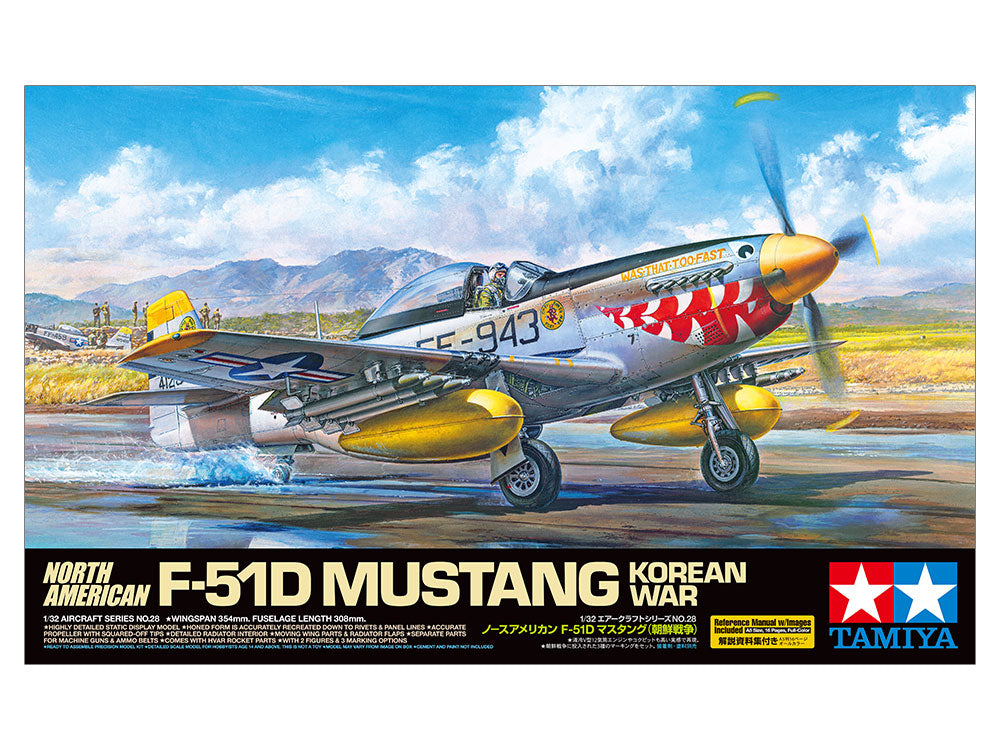 Tamiya 1/32 North American F-51D Mustang Korean War 60328