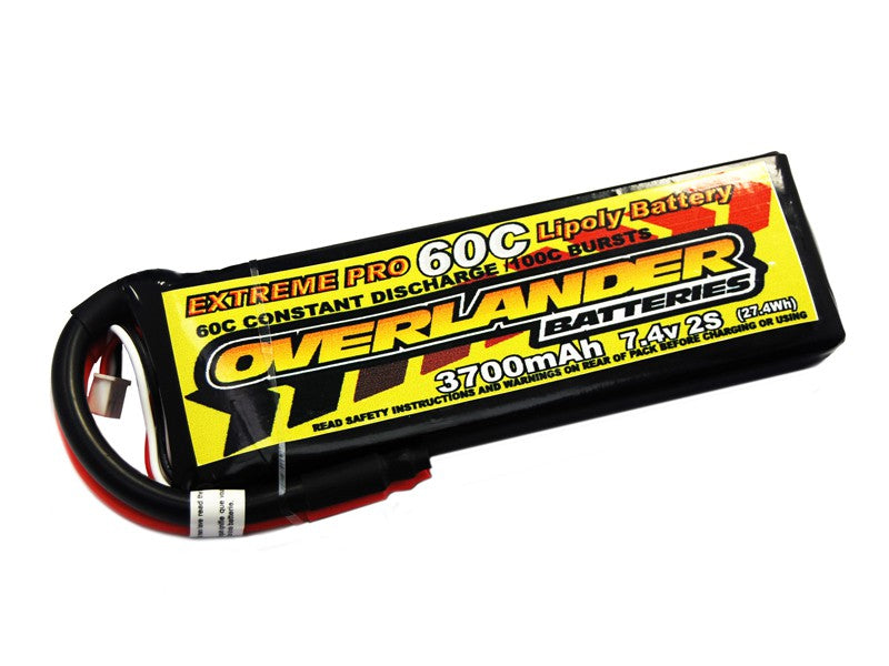 Lipo Battery 3700mAh 2S 7.4v 60C EXTREME PRO - SKU 532