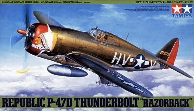 Tamiya 1/48 P47 D Thunderbolt Razorback 61086