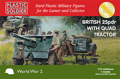 Plastic Kit Plastic Soldier 1/72 25pdr and Morris Tractor Kit