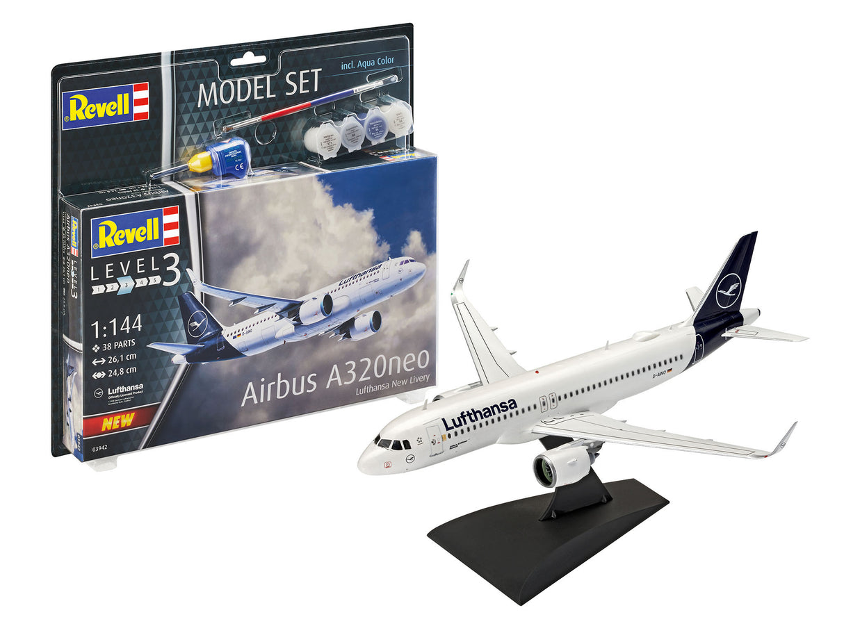 Model Set Airbus A320neo Lufthansa 1:144