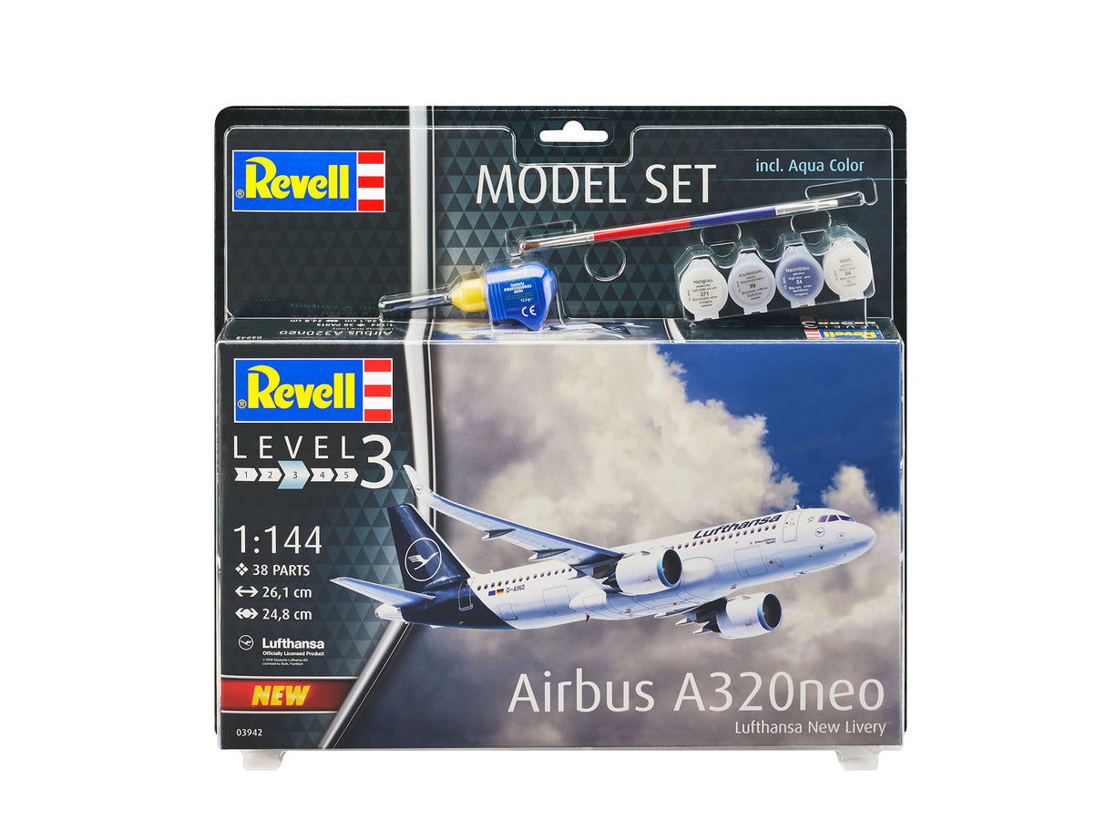 Model Set Airbus A320neo Lufthansa 1:144