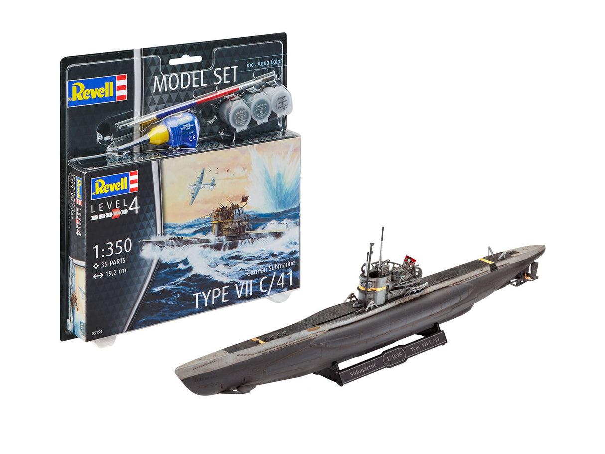 Model Set German Submarine Type VII C/41 1:350