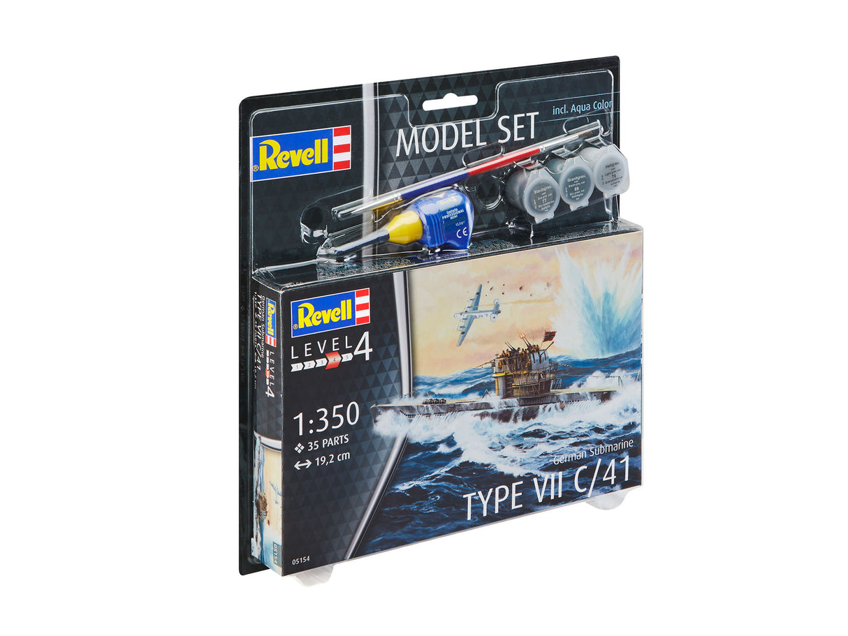 Model Set German Submarine Type VII C/41 1:350