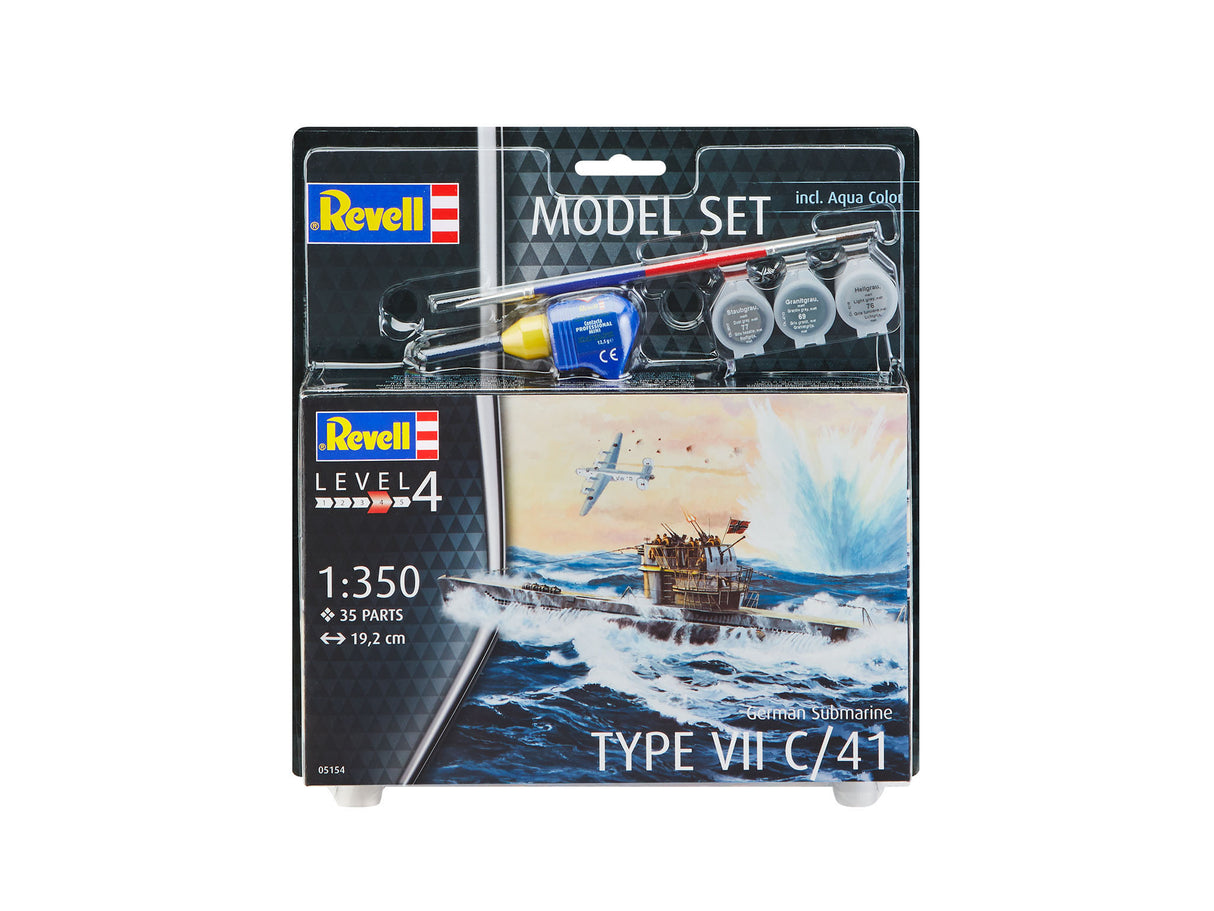 Model Set German Submarine Type VII C/41 1:350