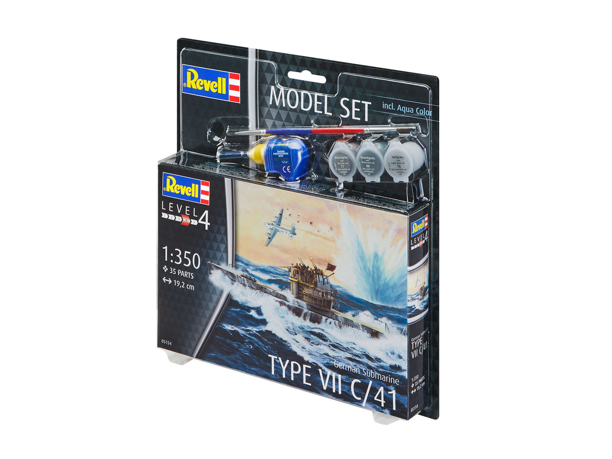 Model Set German Submarine Type VII C/41 1:350