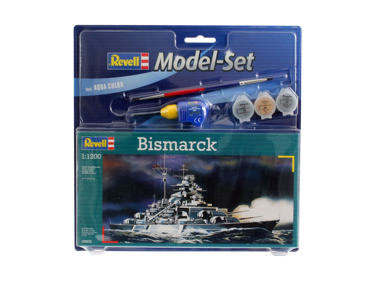 Model Set German Battleship Bismarck 1:1200