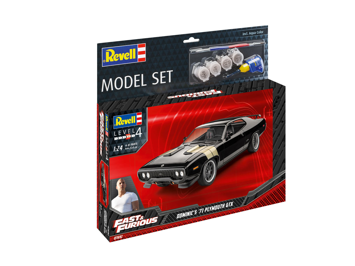 Model Set F&F Dominics 1971 Plymouth GTX 1:24