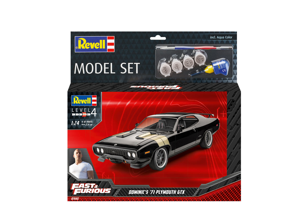 Model Set F&F Dominics 1971 Plymouth GTX 1:24