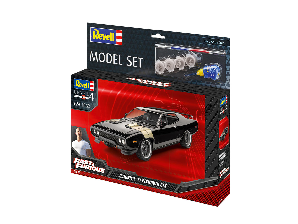 Model Set F&F Dominics 1971 Plymouth GTX 1:24