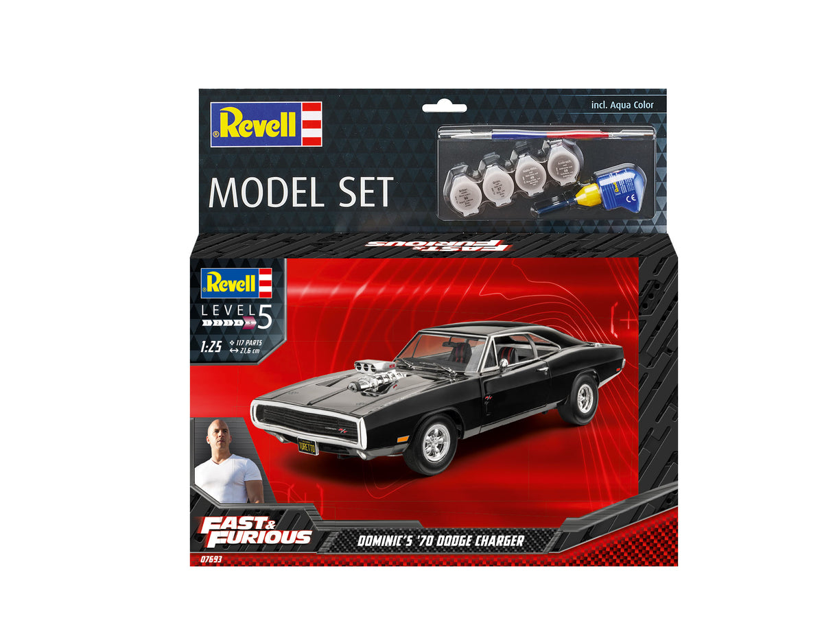 Model Set F&F Dominics 1970 Dodge Charger  1:25