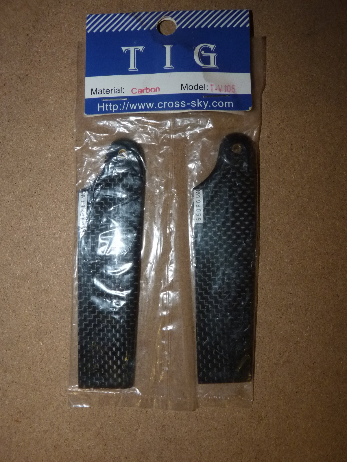 Helicopter 105mm Carbon Tail Blades (Box 45)