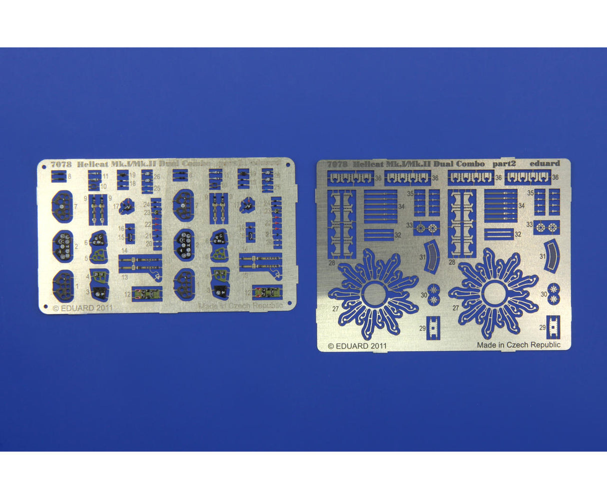 Eduard 1/72 Hellcat Mk. I / Mk. II DUAL COMBO (2 Kits) Profipack Edition 7078