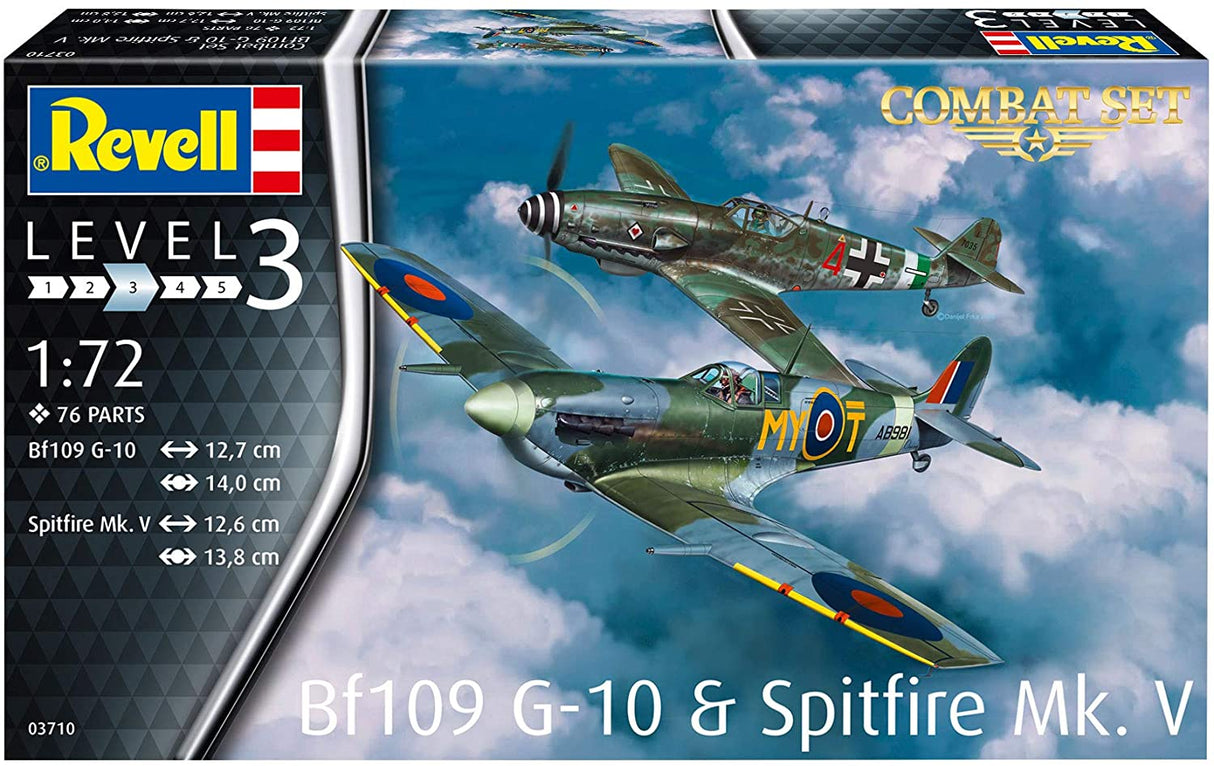 Revell 1/72 Spitfire Mk.V & Bf109 Gift Set 63710