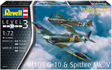 Revell 1/72 Spitfire Mk.V & Bf109 Gift Set 63710