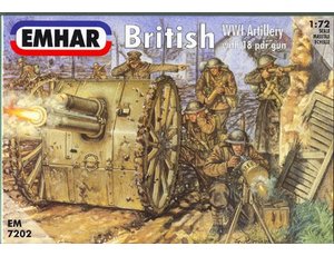 Emhar 1:72 British WWI Artillery Figures with 18 Pounder gun