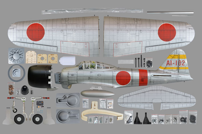 Phoenix Models PH196– ZERO A6M GP/EP SCALE 15% Size .120 Or 20cc ARF