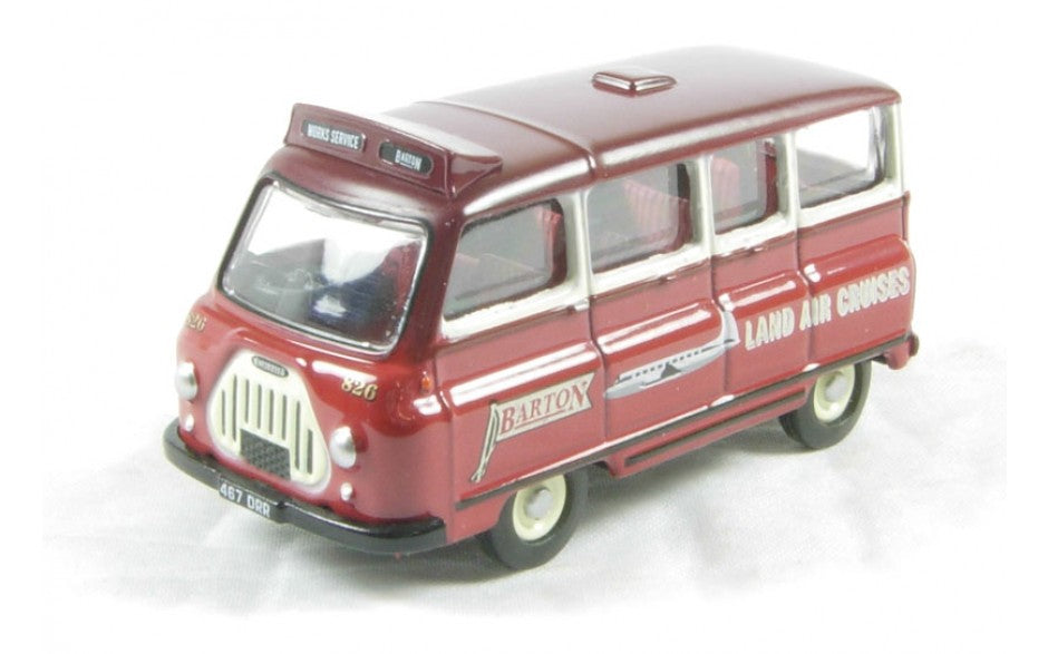 Oxford Diecast 1/76 OO Gauge Morris J2 minibus - Bartons 76JM016