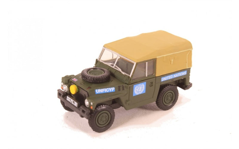Oxford Diecast 1/76 OO Gauge Land Rover 1/2 Ton Lightweight United Nations 76LRL001