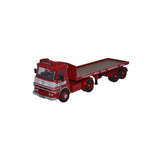 Oxford Diecast 76LV002 ERF LV Flatbed Trailer Carnation