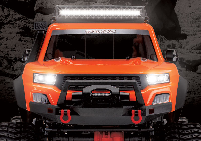 Orange TRX-4 with All-Terrain Traxx 1:10 4WD Electric Truck RTR (+ TQ XL-5 HV Titan 550)