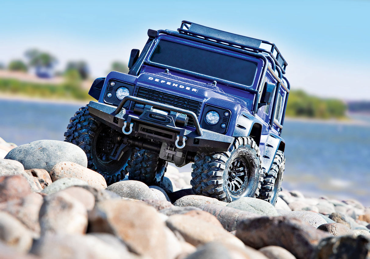 Traxxas TRX-4 Crawler Land Rover Defender 110 (TQi/No Batt/No Chg) - Blue Edition