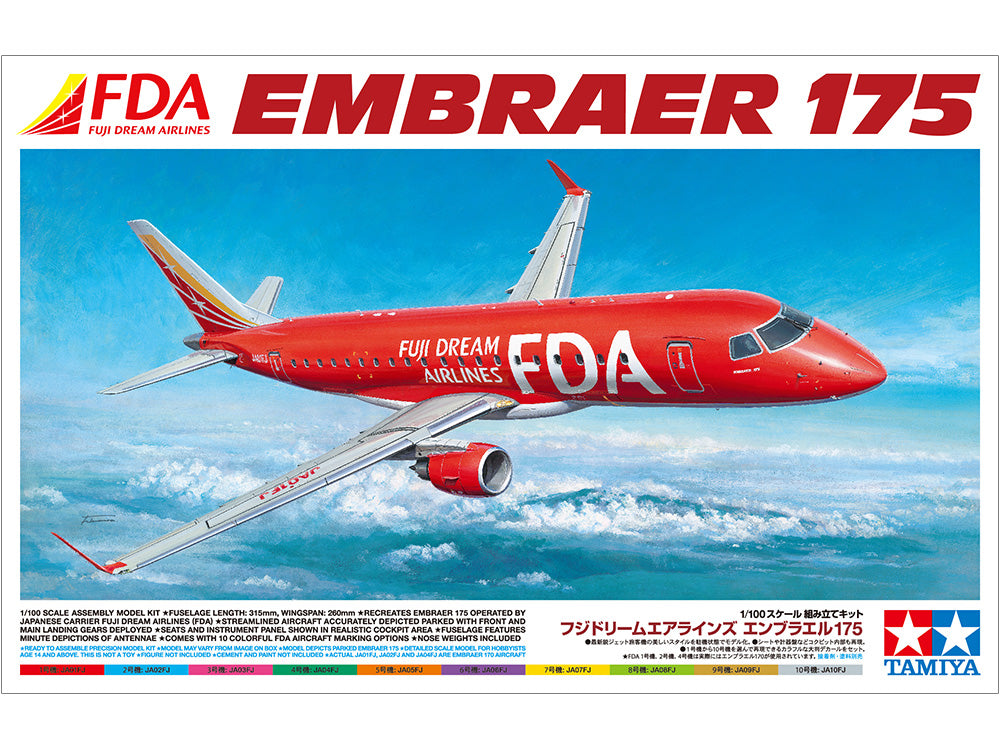 Tamiya 1/100 Fuji Dream Airlines Embraer 175 92197